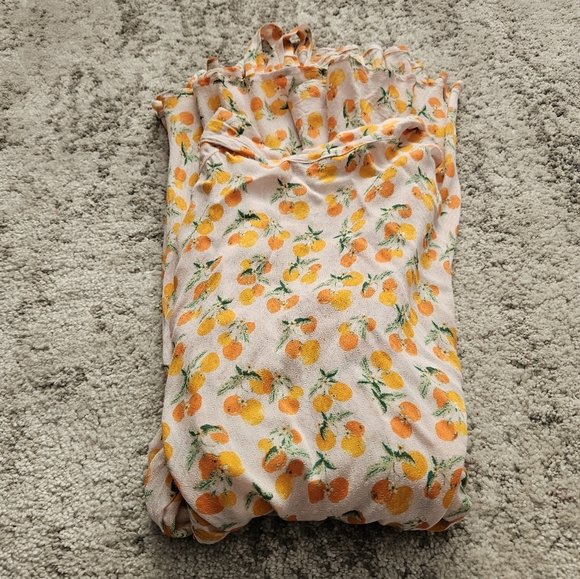 Free People Orange Wrap Dress NWT - Picture 7 of 16